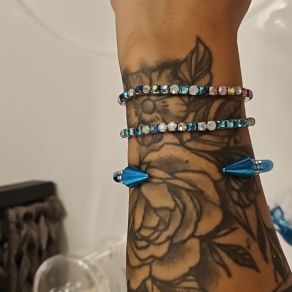 Blue jewelry set - Picture 4 of 6